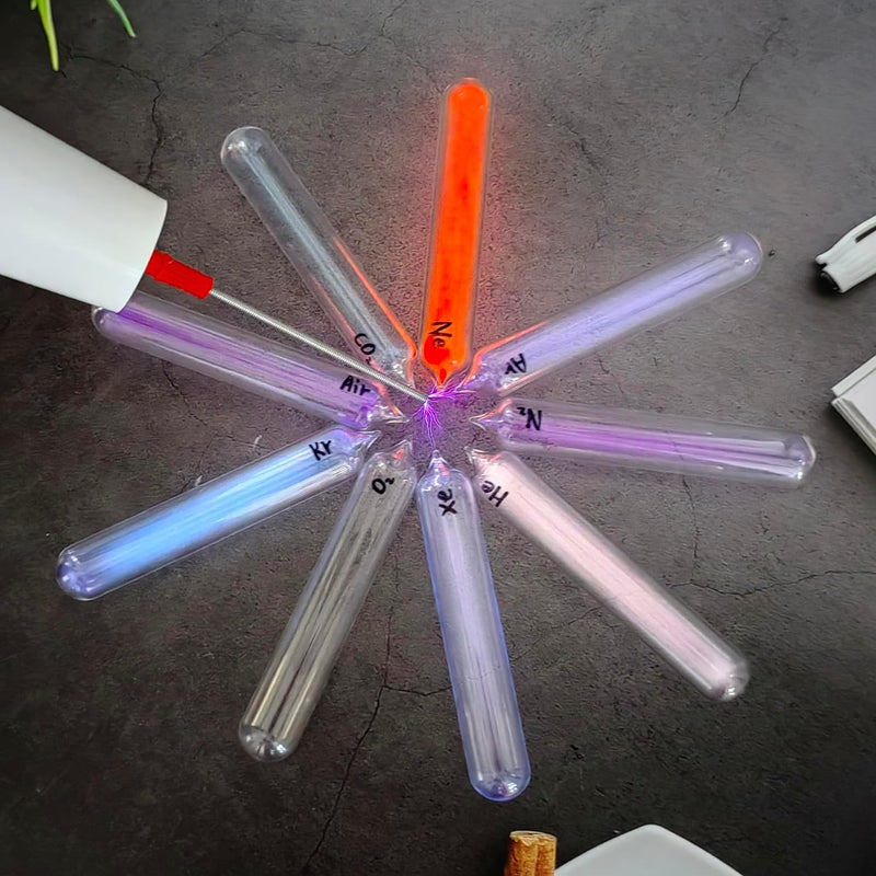 Joytech 9PC Noble Gases Tube Glass Sealed Rare Gases Neon Light Tesla Coil Demonstration Prop Scientific Exhibition SS25 - Image 3